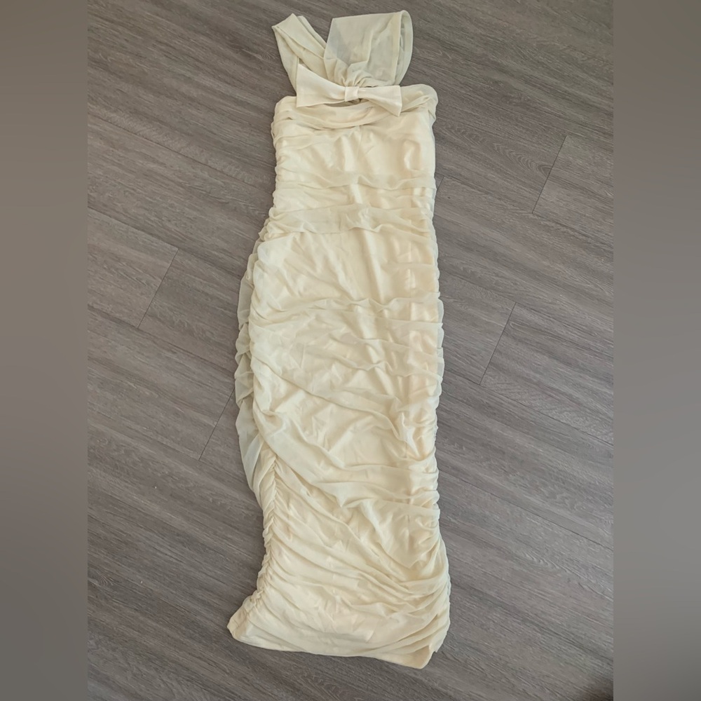 Women's | large dress | beige (tan)